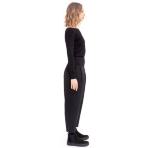 ulliKo Hose Holly schwarz aus Schurwolle