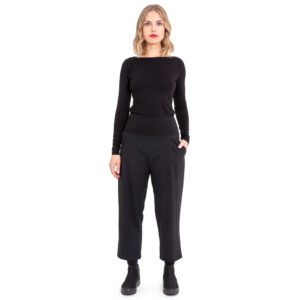 ulliKo Hose Holly schwarz aus Schurwolle