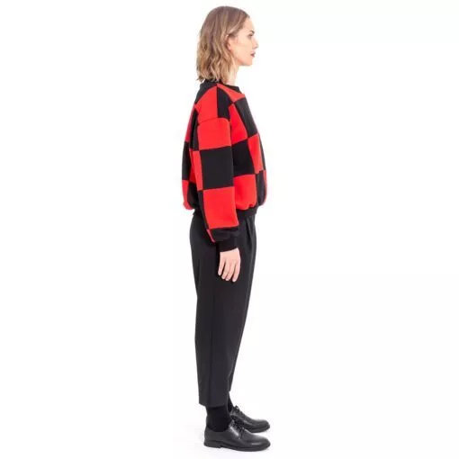 Chess Sweater rot/schwarz – Bild 2