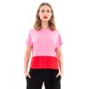 Color Blocking Shirt in rosa rot