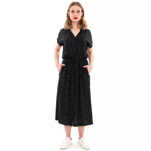 ulliKo Stella Kleid Viskose Tupf