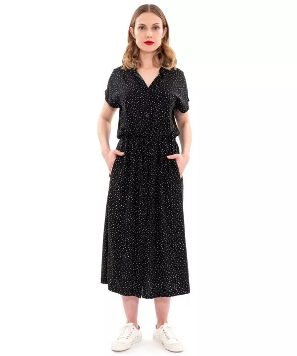 ulliKo Stella Kleid Viskose Tupf