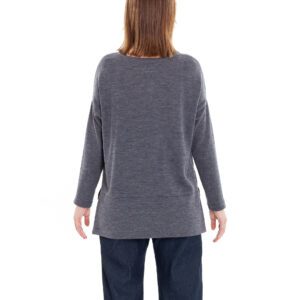 Merino Pulli grau von ulliKo