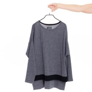 Merino Pulli grau von ulliKo