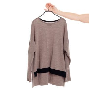 Merino Pulli in beige von ulliko