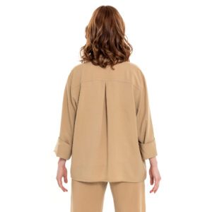 Jacke aus Tencel in Sand Farbe von ulliKo