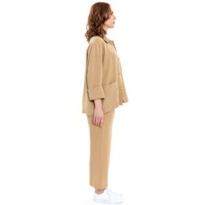 Jacke aus Tencel in Sand Farbe von ulliKo