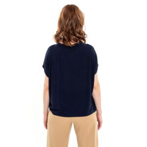 Shirt aus Bambus Jersey in Blau von ulliko