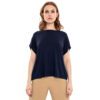 Shirt aus Bambus Jersey in Blau von ulliko