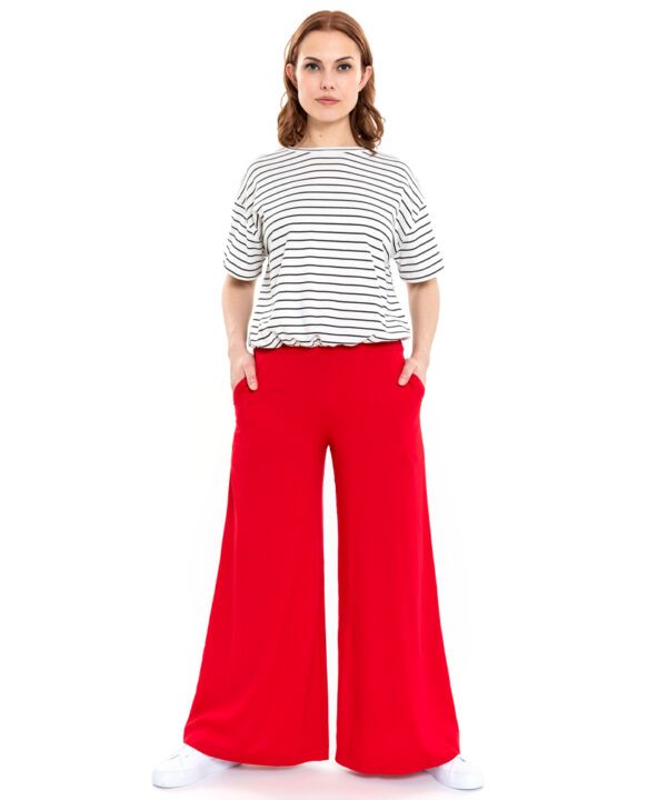 Wide Leg Sommerhose in rot von ulliKo
