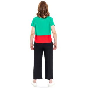kurzarm Shirt in grün-rot von ulliko
