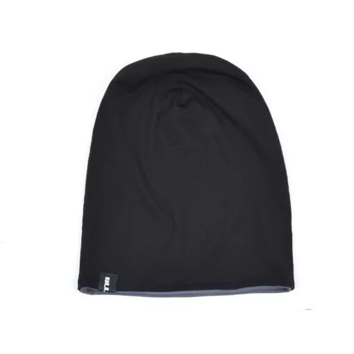 Beanie wendbar grau Streif – Bild 2