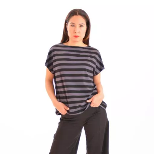 Shirt ROXY Grau-Schwarz – Bild 5