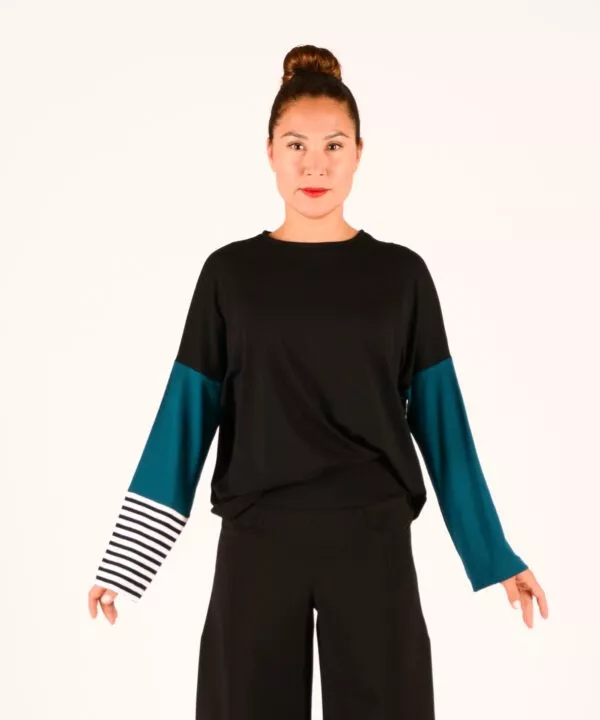 ulliko joy mix petrol streif schwarz