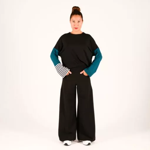ulliko joy mix petrol streif schwarz