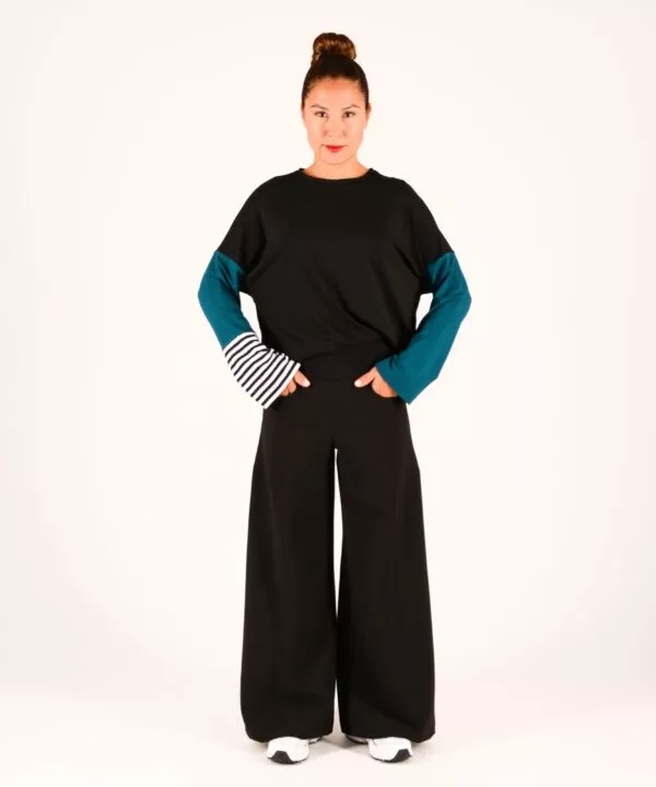 ulliko joy mix petrol streif schwarz