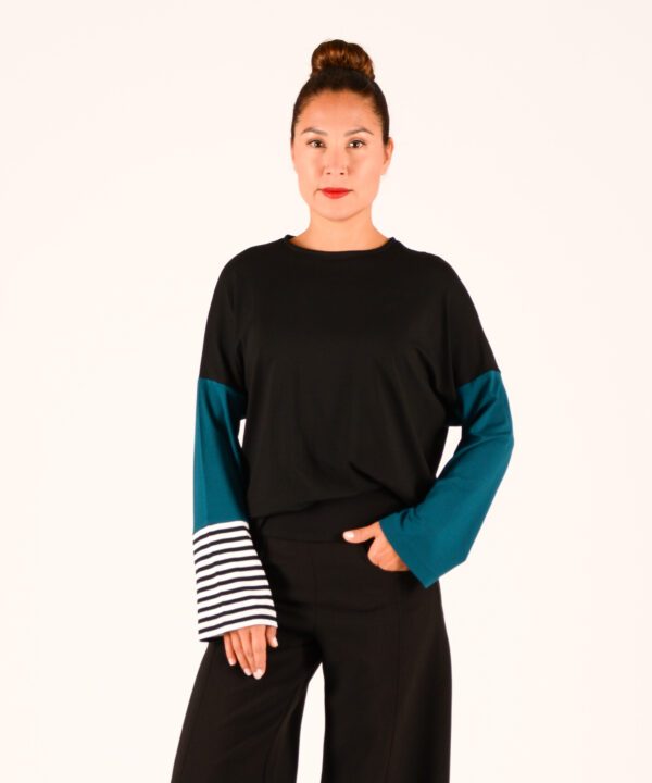 ulliko joy mix petrol streif schwarz