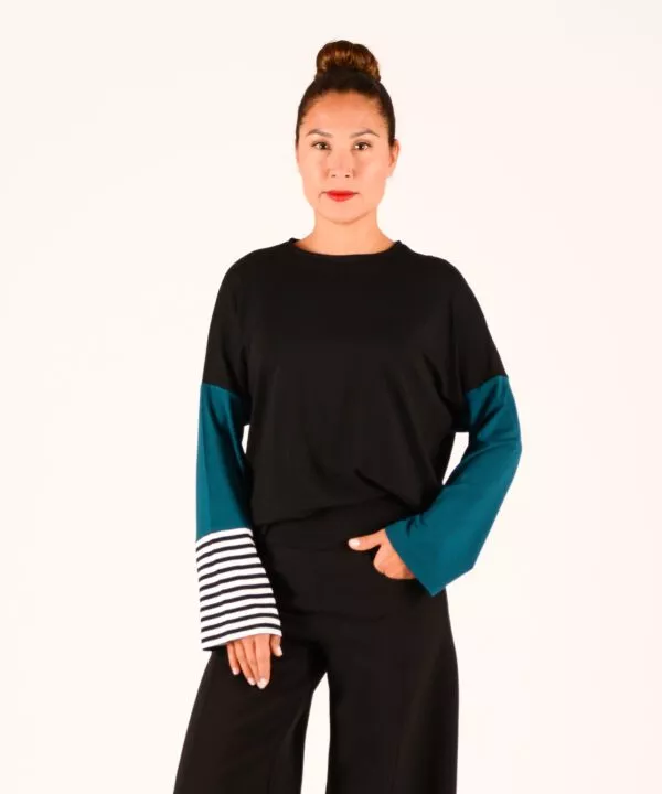 ulliko joy mix petrol streif schwarz