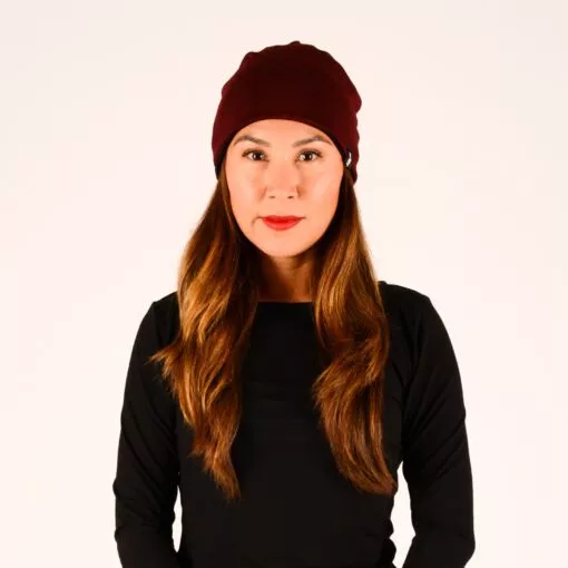 ulliko Beanie Merino weinrot
