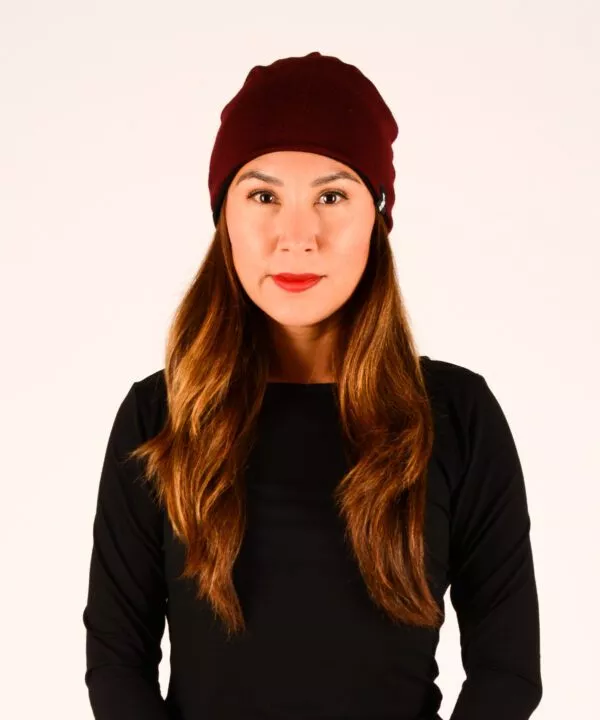 ulliko Beanie Merino weinrot