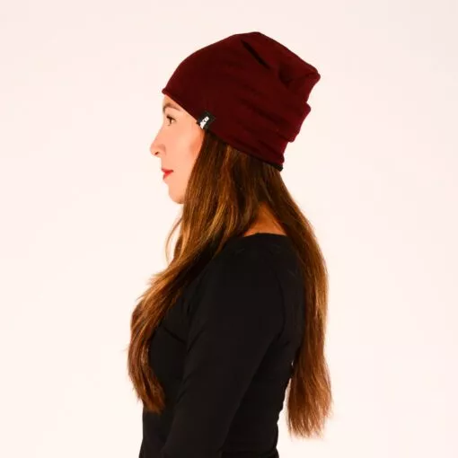 ulliko Beanie Merino weinrot