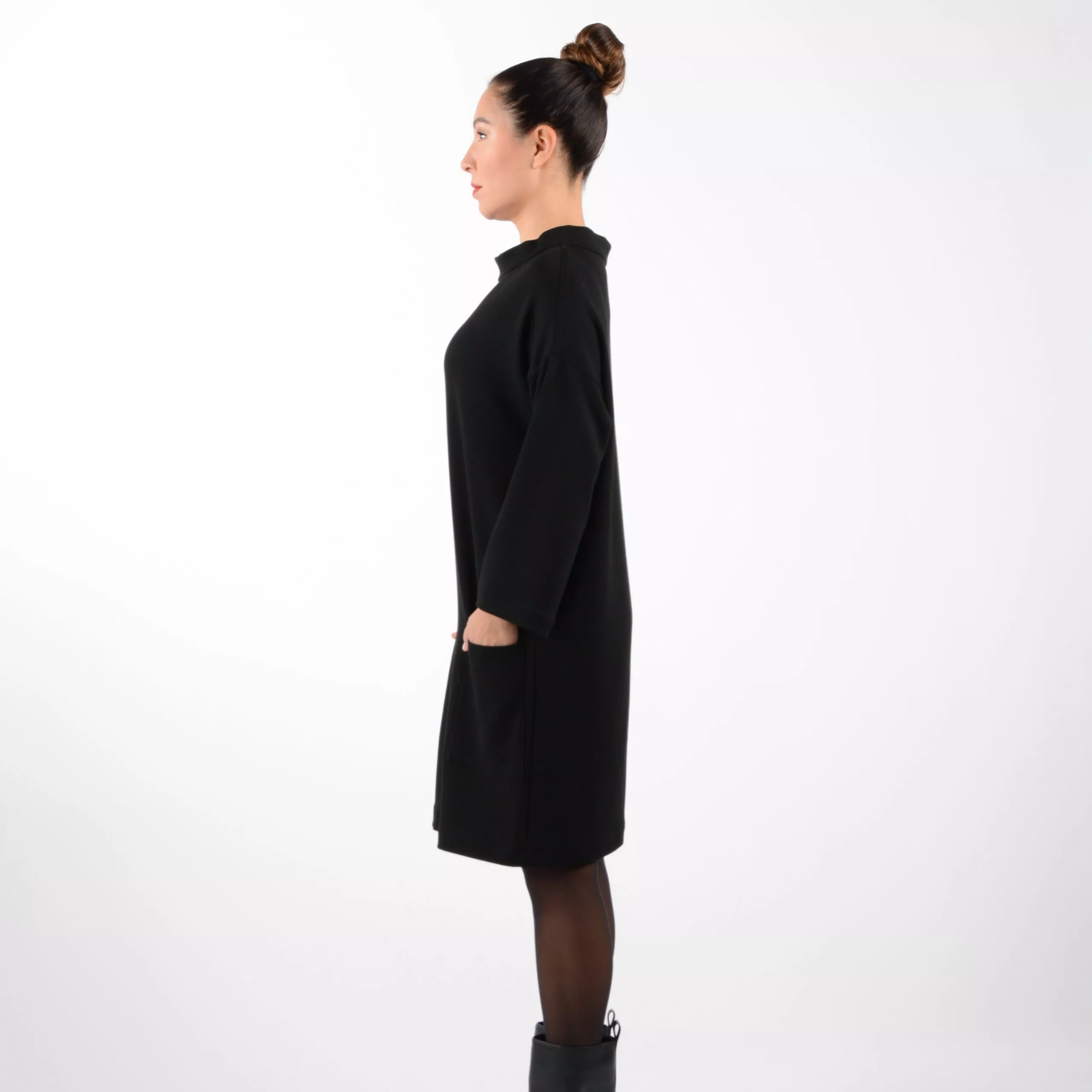 Winter Kleid Schwarz – Bild 5