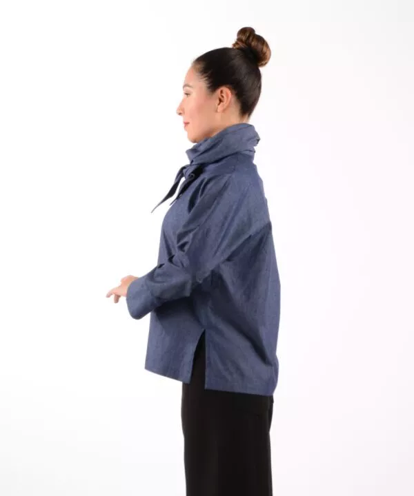 ulliko Schluppenblause Jeans-Blau