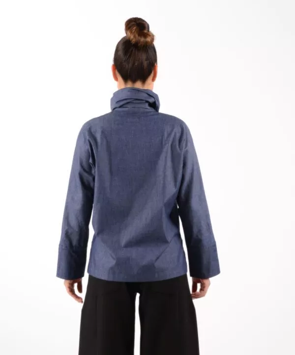 ulliko Schluppenblause Jeans-Blau