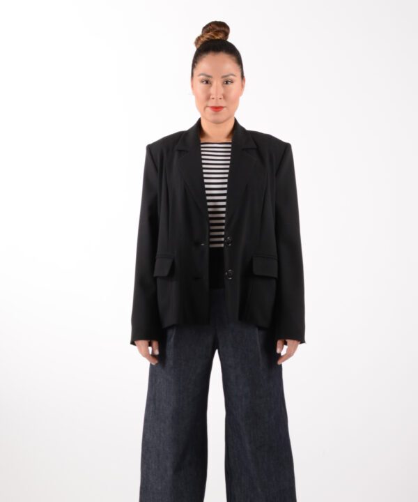 ulliKo Sakko Schurwolle schwarz