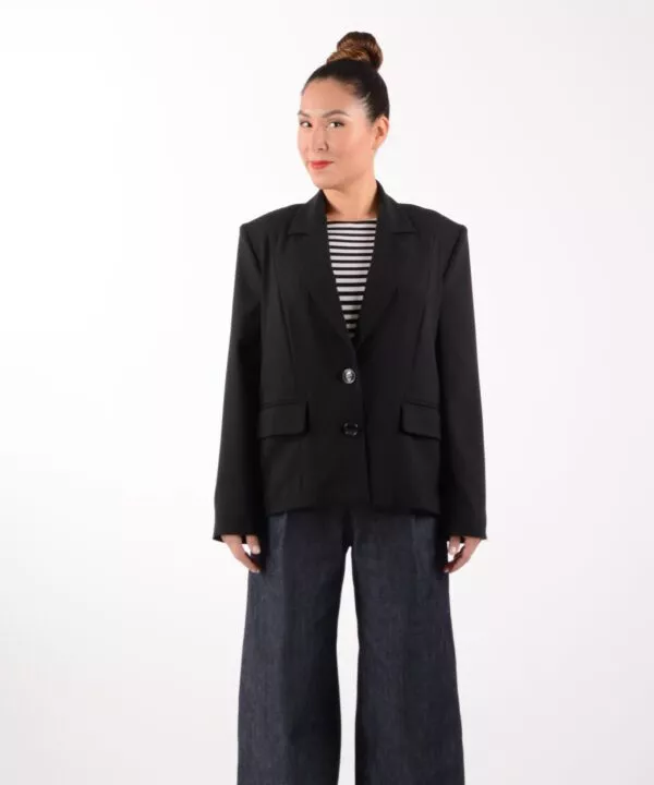 ulliKo Sakko Schurwolle schwarz