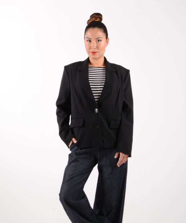 ulliKo Sakko Schurwolle schwarz