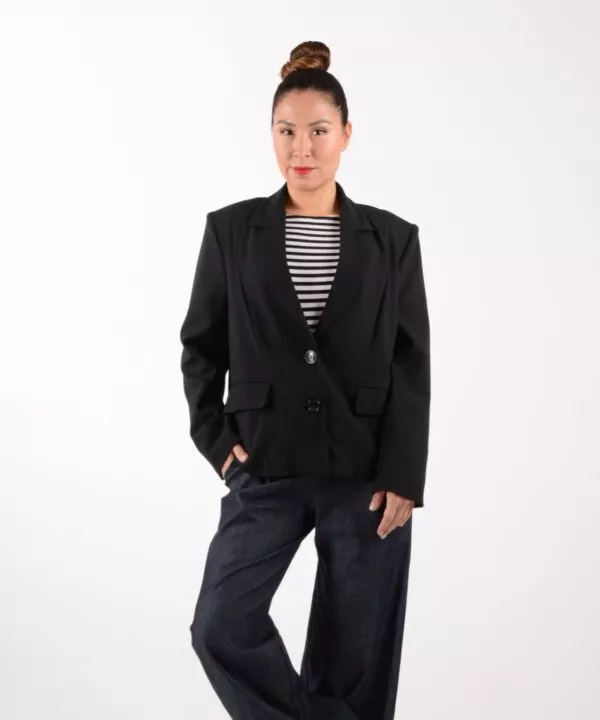 ulliKo Sakko Schurwolle schwarz