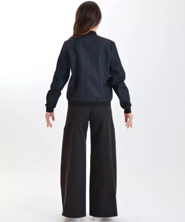 ulliKo Bomber Jacke Denim dunkelblau