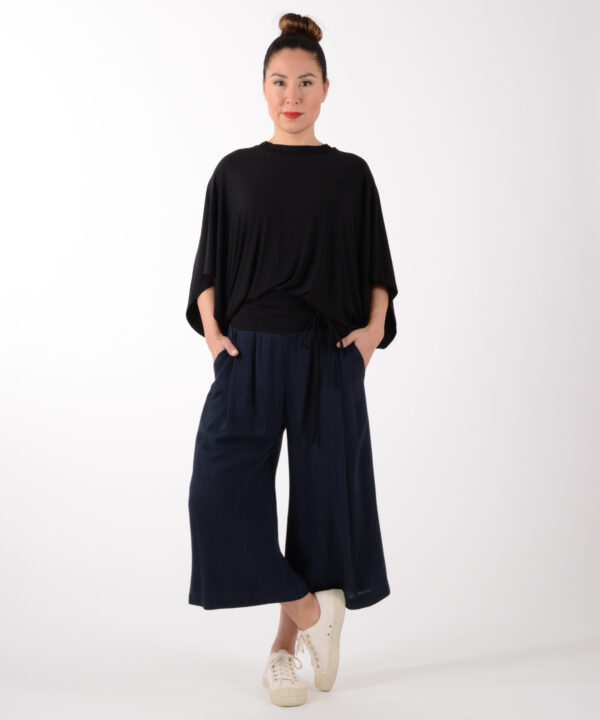 ulliKo Culotte Leinen blau-2