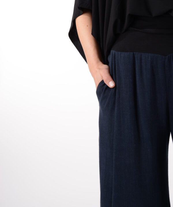 ulliKo Culotte Leinen blau-2