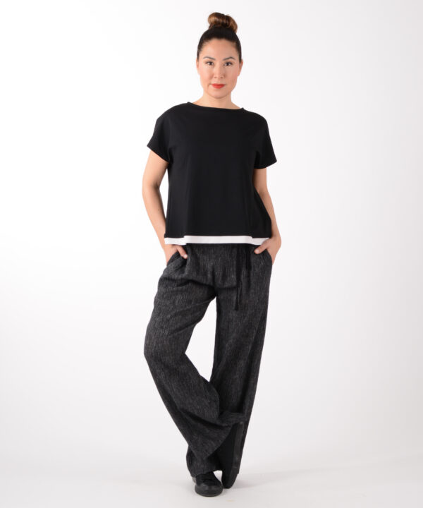 ulliKo Hose Marlen Crepe schwarz