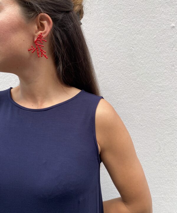 Kleid Louise Bambus Dunkelblau lang