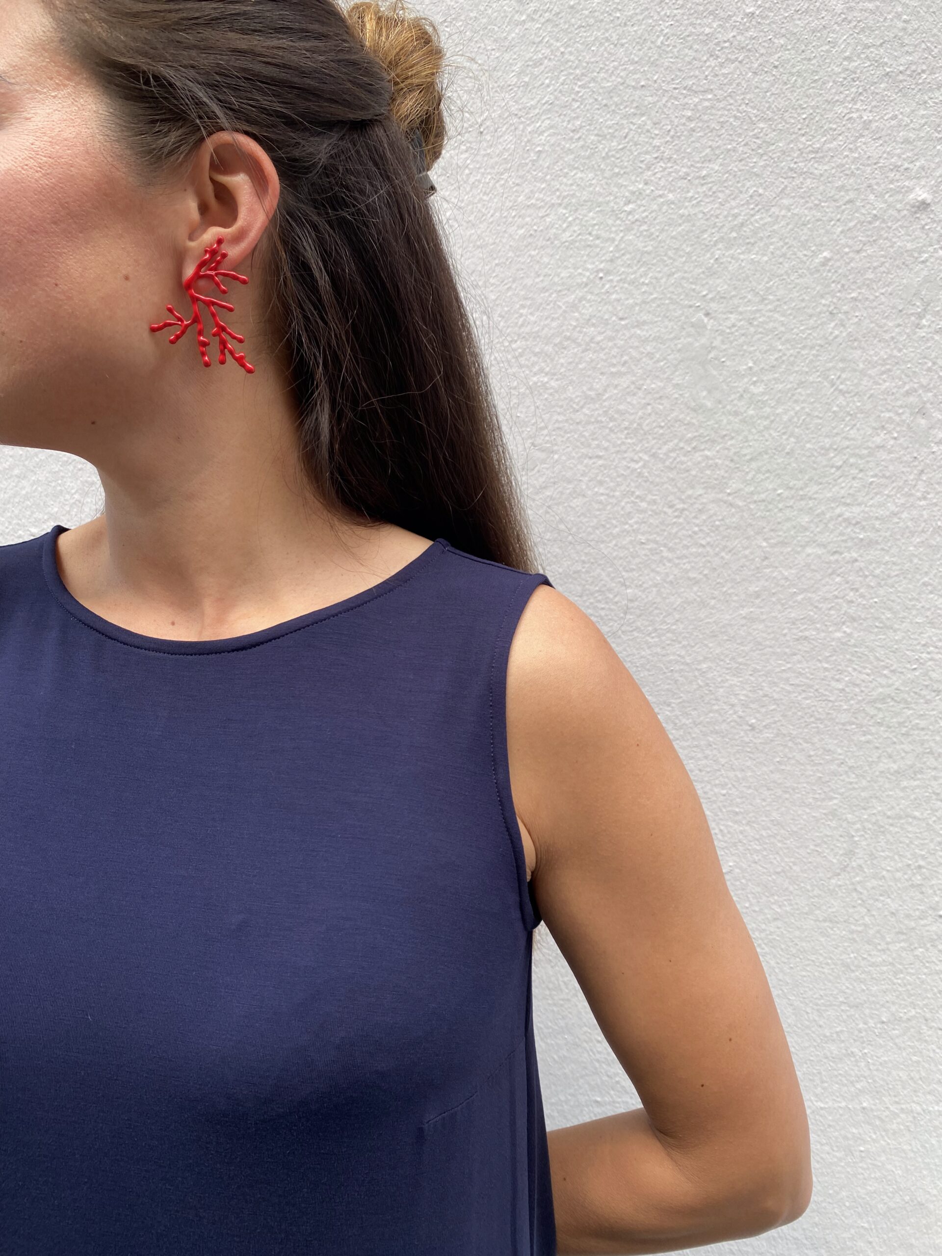 Kleid Louise Bambus Dunkelblau lang
