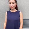 Kleid Louise Bambus Dunkelblau lang