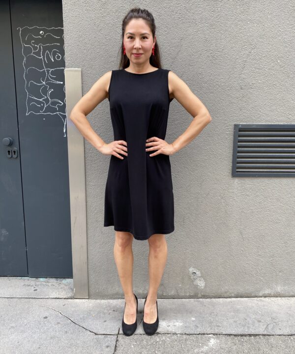 Kleid Louise Bambus Schwarz kurz