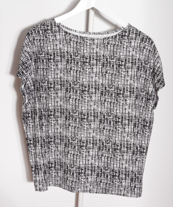 Roxy Shirt weiss-schwarz Muster