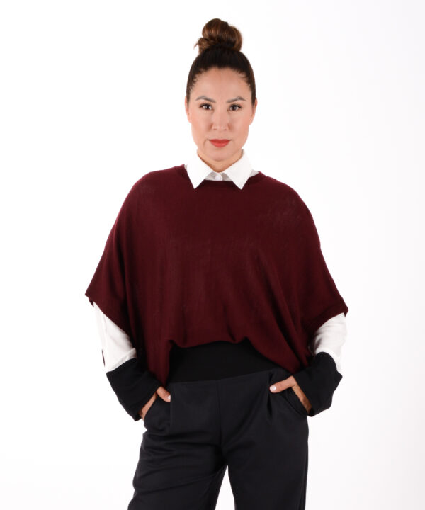ulliKo Chelsea Merino Feinstrick weinrot