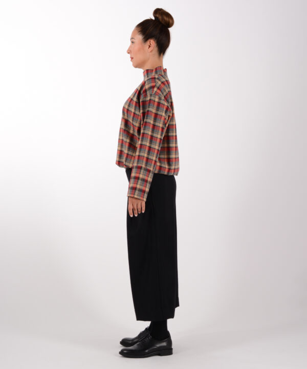 Culotte Hose Schwarz Wolle – Bild 3