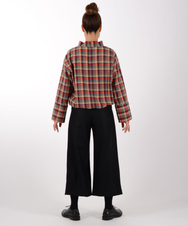 Culotte Hose Schwarz Wolle – Bild 4