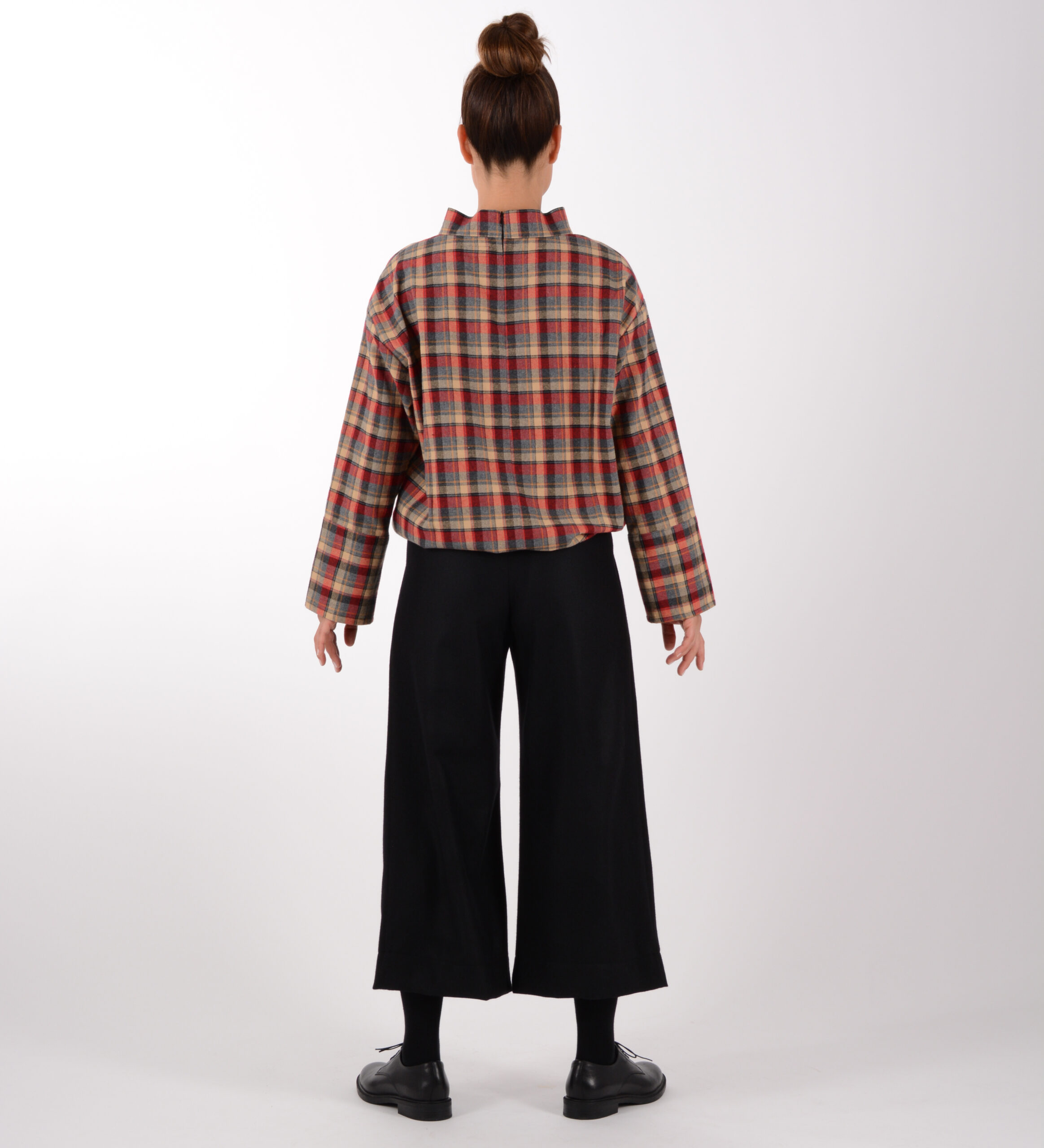 Culotte Hose Schwarz Wolle – Bild 4