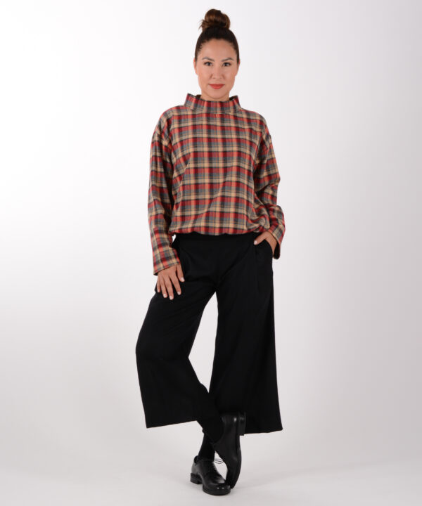 Culotte Hose Schwarz Wolle – Bild 5