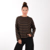 Shirt JOY braun schwarz Streif