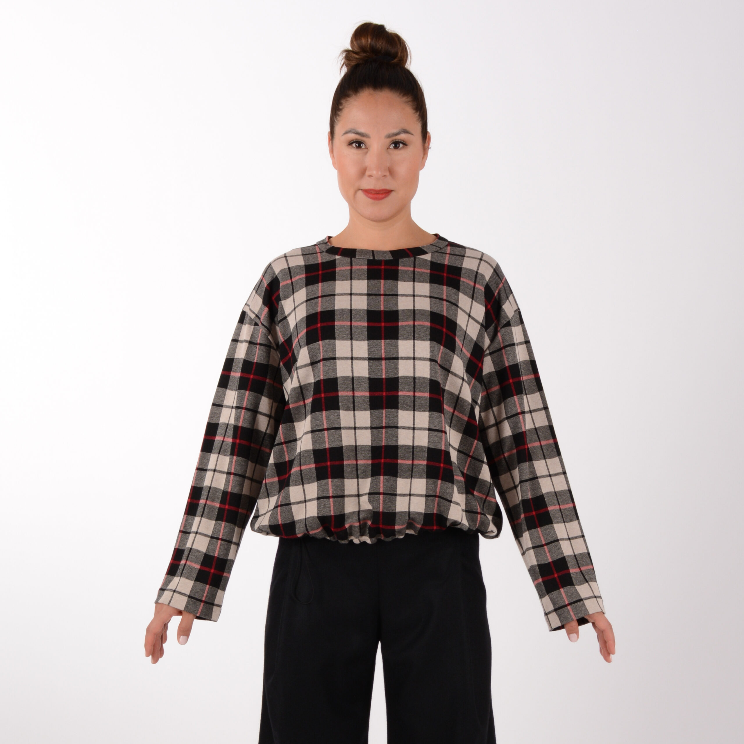 ulliKo Pulli Lina Karo mit extra Kragen