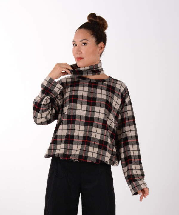 ulliKo Pulli Lina Karo mit extra Kragen
