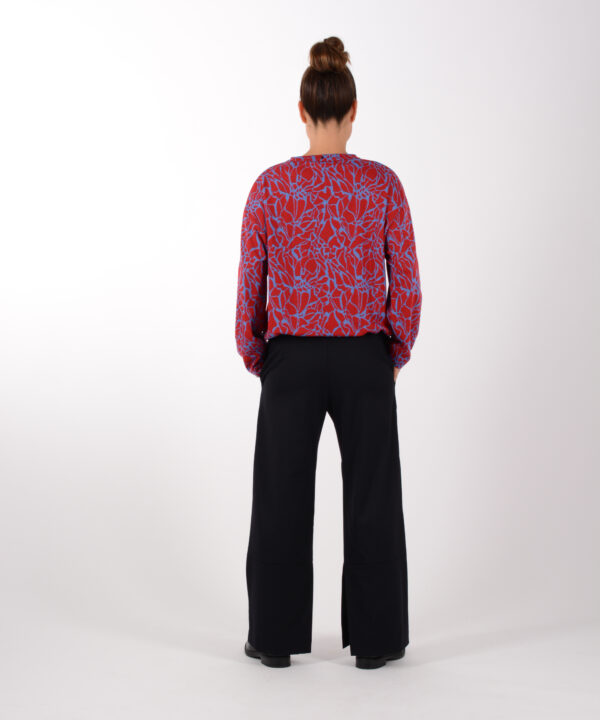 Pulli LINA Blau-Rot mit extra Kragen – Bild 2